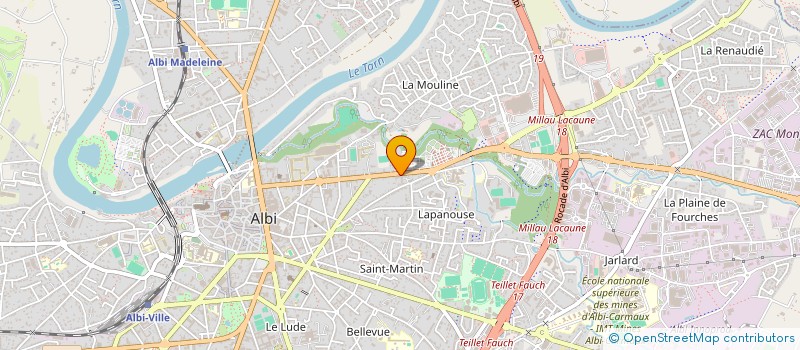 localisation de l'entreprise SCI F.J.P.T. à ALBI