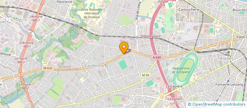 localisation de l'entreprise SCI F.J.V à TOULOUSE