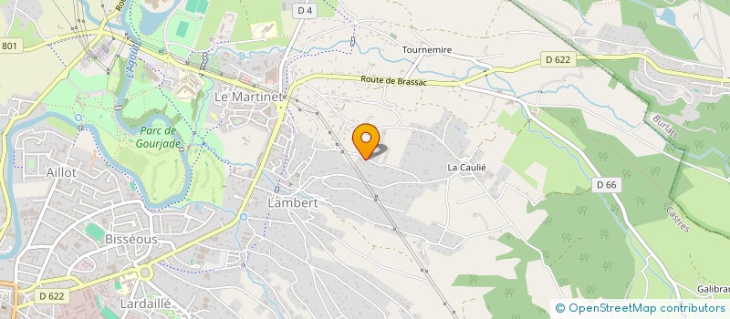 localisation de l'entreprise SCI F JB J  CASTRES