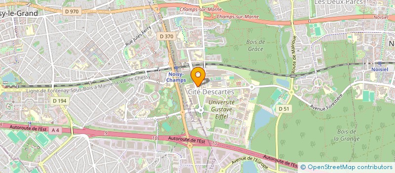 localisation de l'entreprise SCI F-JS  CHAMPS-SUR-MARNE