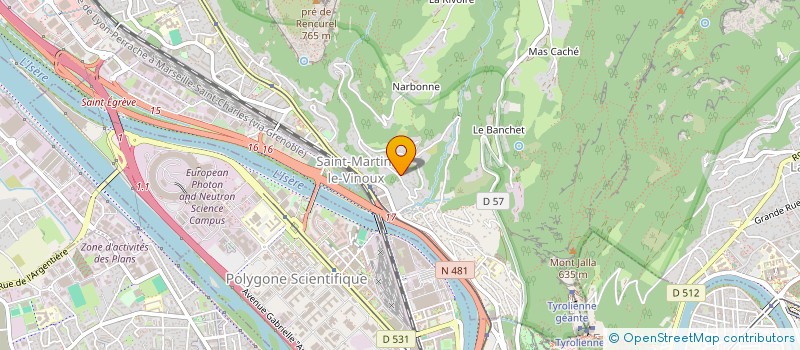 localisation de l'entreprise SCI F.K.  SAINT-MARTIN-LE-VINOUX