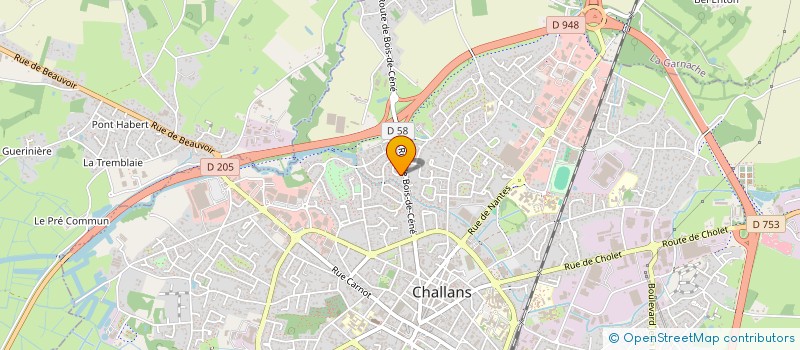 localisation de l'entreprise SCI F.L. à CHALLANS