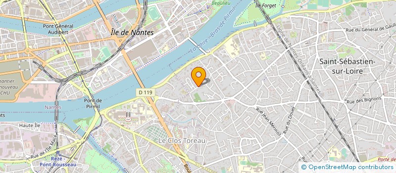 localisation de l'entreprise SCI F.L.C LA PICHOTIERE  SAINT-SEBASTIEN-SUR-LOIRE