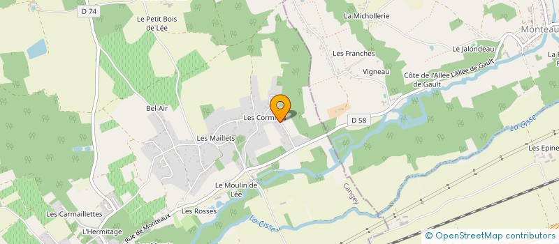 localisation de l'entreprise SCI F.L.H.  CANGEY