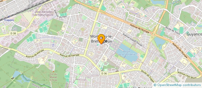 localisation de l'entreprise SCI F.L. PARIS  MONTIGNY-LE-BRETONNEUX