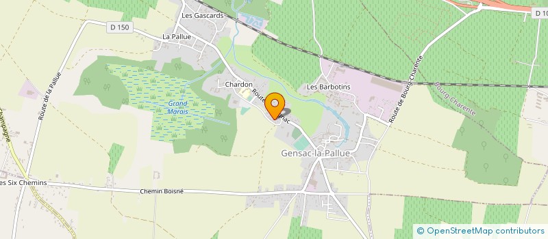 localisation de l'entreprise SCI F.L.T à GENSAC-LA-PALLUE