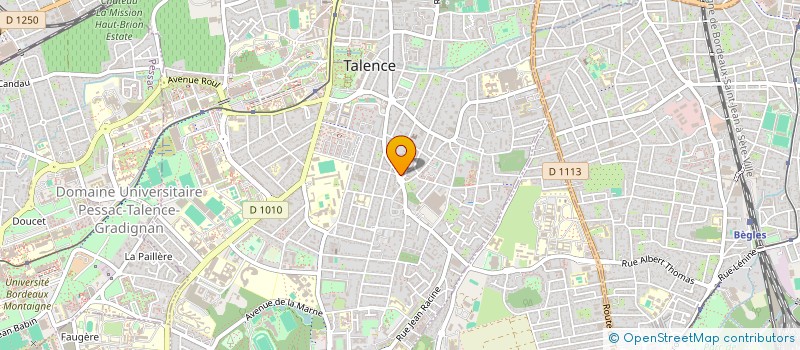 localisation de l'entreprise SCI F.M.  TALENCE