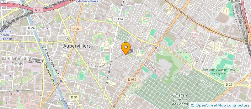 localisation de l'entreprise SCI F.M  AUBERVILLIERS