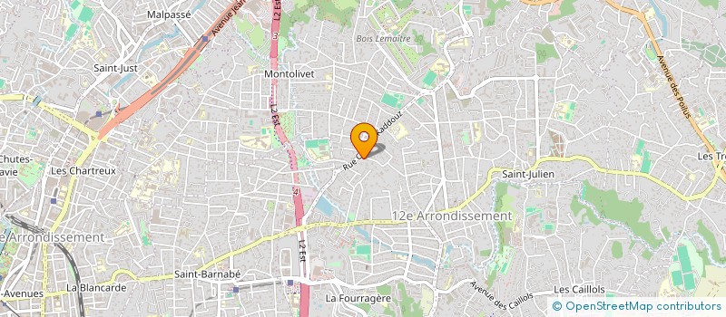 localisation de l'entreprise SCI F & M à MARSEILLE 12EME