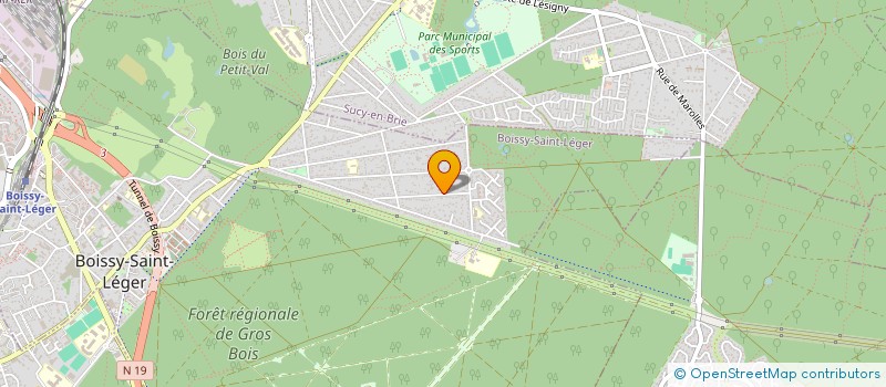 localisation de l'entreprise SCI F & M à BOISSY-SAINT-LEGER