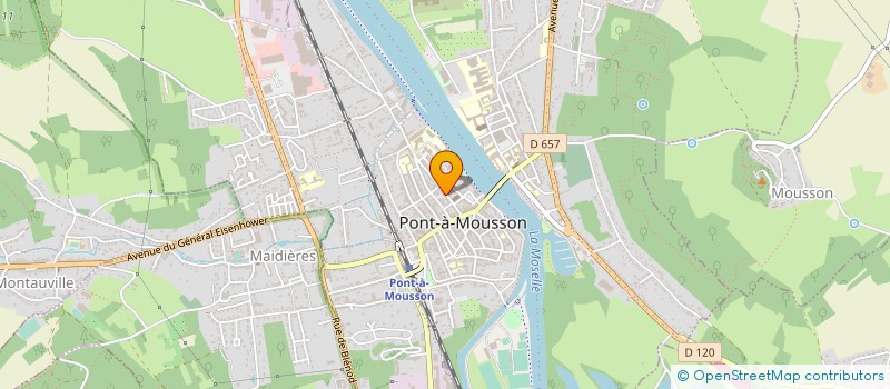 localisation de l'entreprise SCI F.M.C.B  PONT-A-MOUSSON