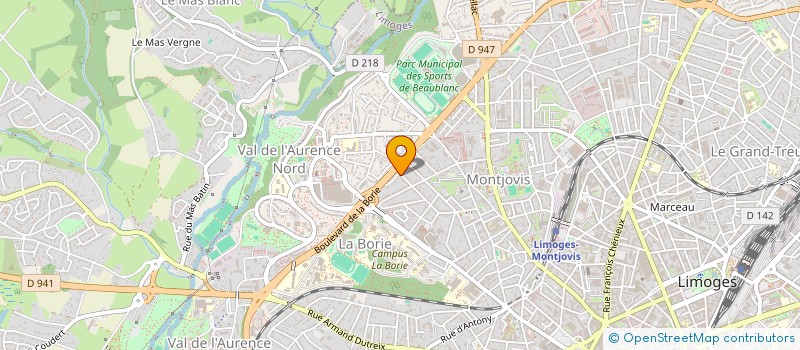 localisation de l'entreprise SCI F.M.E. à LIMOGES