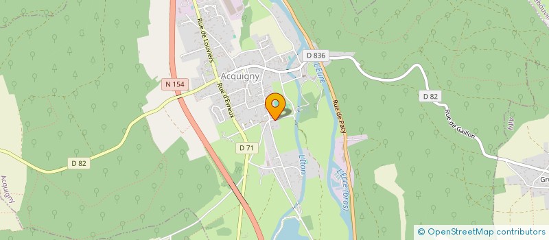 localisation de l'entreprise SCI F.M.E.B.  ACQUIGNY