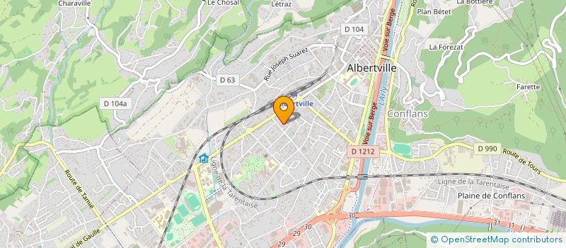 localisation de l'entreprise SCI F.M IMMO  ALBERTVILLE