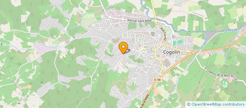 localisation de l'entreprise SCI F.M.J  COGOLIN