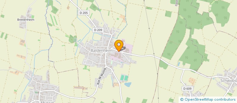 localisation de l'entreprise SCI F.M.O.  BALDENHEIM