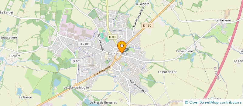 localisation de l'entreprise SCI F.M.P.  LA FERRIERE