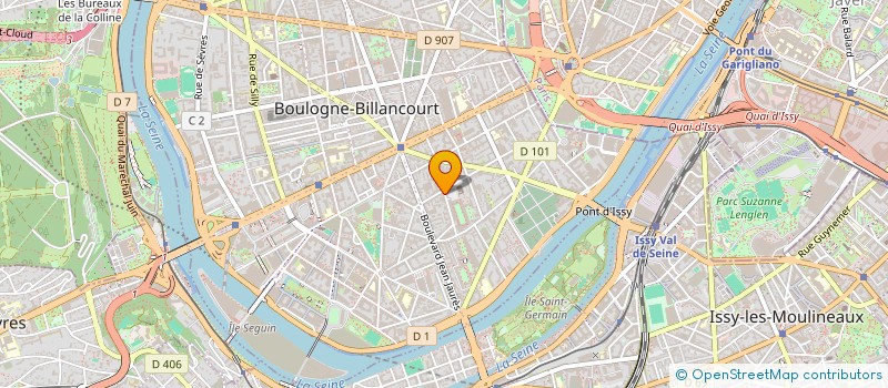 localisation de l'entreprise SCI F.M.P. à BOULOGNE-BILLANCOURT