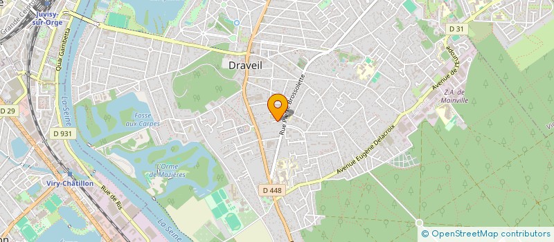localisation de l'entreprise SCI F-M SYNERGIE  DRAVEIL