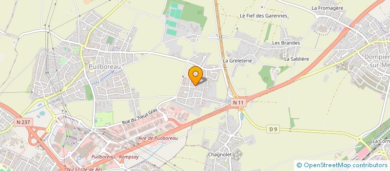 localisation de l'entreprise SCI F.M.T. IMMO  PUILBOREAU