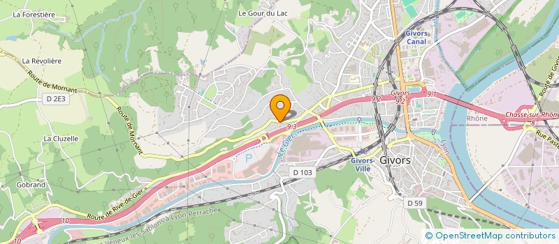 localisation de l'entreprise SCI F M T T R  GIVORS