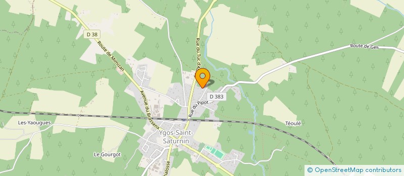 localisation de l'entreprise SCI F.N.G  YGOS-SAINT-SATURNIN