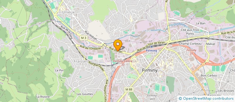 localisation de l'entreprise SCI F.O.B.  FIRMINY