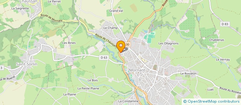 localisation de l'entreprise SCI F.O.N.T.  MORNANT