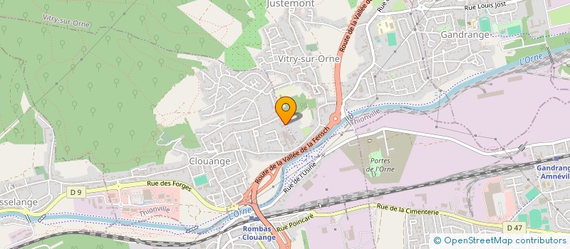 localisation de l'entreprise SCI F P  CLOUANGE