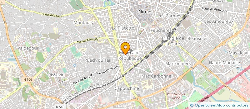 localisation de l'entreprise SCI F P à NIMES