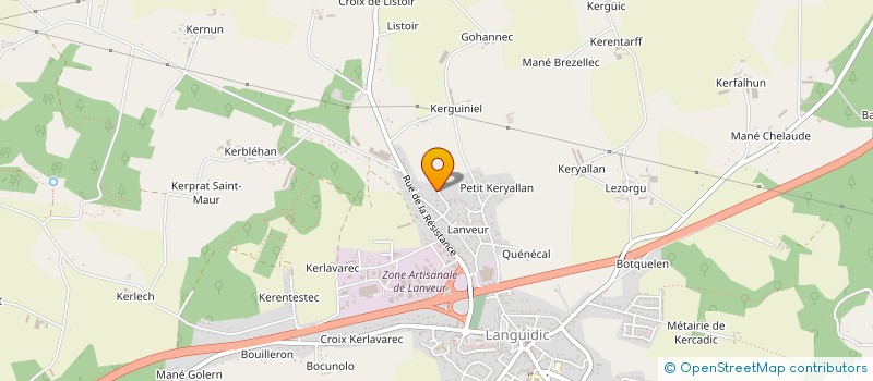 localisation de l'entreprise SCI F.P.A.M.  LANGUIDIC