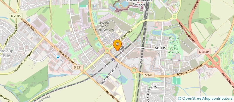 localisation de l'entreprise SCI F.P.B.  CHESSY