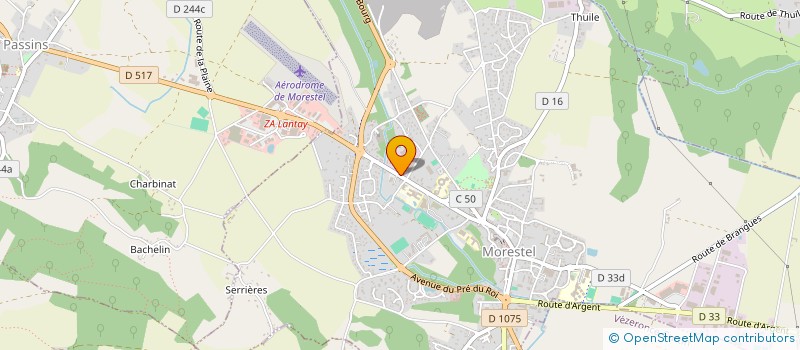 localisation de l'entreprise SCI F.P.M  MORESTEL