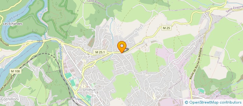 localisation de l'entreprise SCI F P M J  UNIEUX