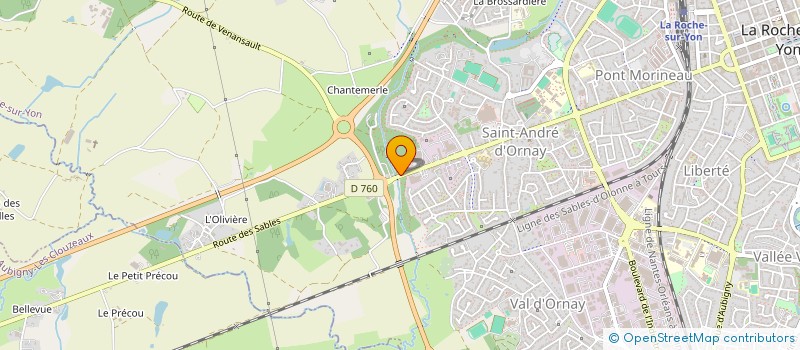 localisation de l'entreprise SCI F P P F  LA ROCHE-SUR-YON