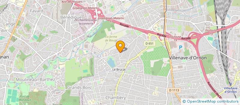 localisation de l'entreprise SCI F.P.P.M.J  VILLENAVE-D'ORNON