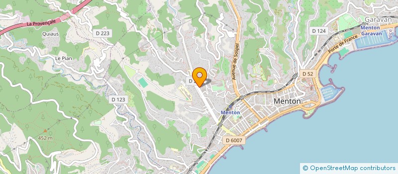 localisation de l'entreprise SCI F.Q.J.R. à MENTON