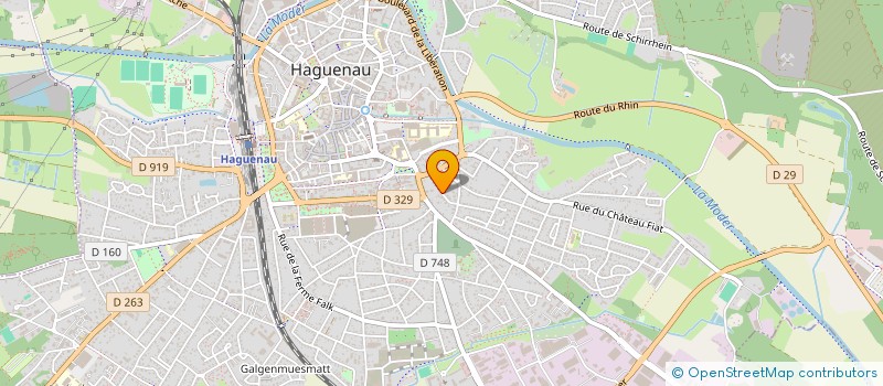 localisation de l'entreprise SCI F.R.E.D.  HAGUENAU