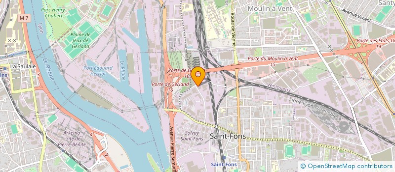 localisation de l'entreprise SCI F.R.I.M.  SAINT-FONS