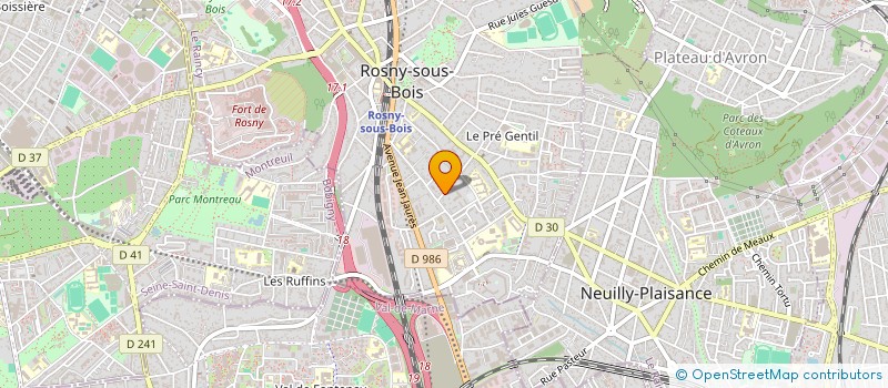 localisation de l'entreprise SCI F.S à ROSNY-SOUS-BOIS