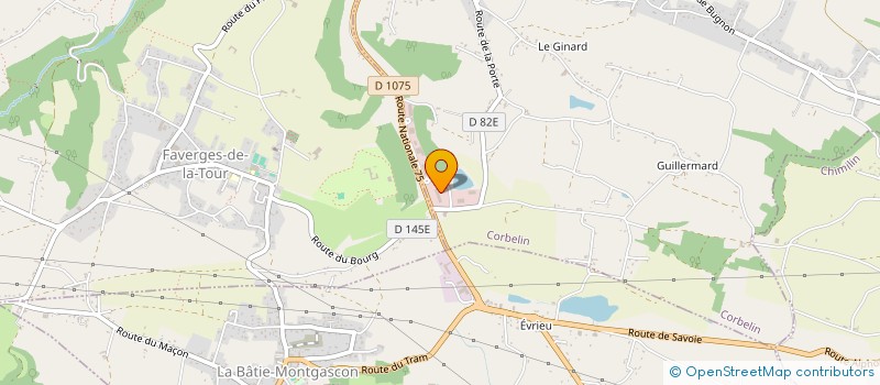 localisation de l'entreprise SCI F.S.D.L.  CORBELIN