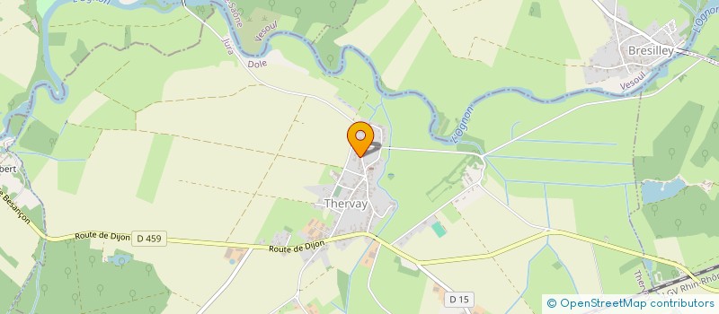 localisation de l'entreprise SCI F.S.M.A.B.  THERVAY