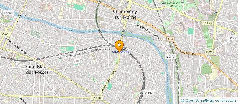 localisation de l'entreprise SCI F.S.T. à SAINT-MAUR-DES-FOSSES