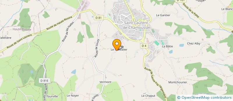 localisation de l'entreprise SCI F.T  ST LAURENT-DE-CHAMOUSSET