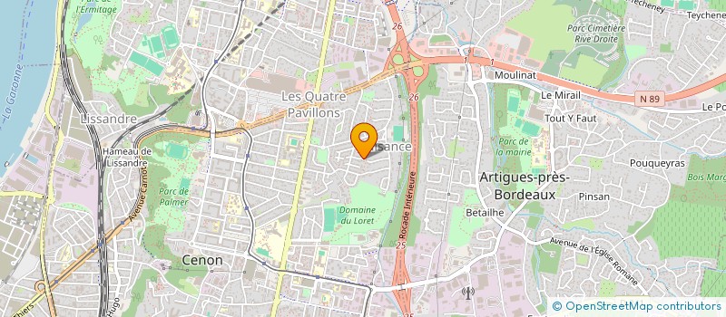 localisation de l'entreprise SCI F.T.A.  CENON