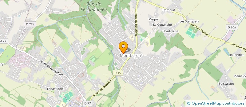 localisation de l'entreprise SCI F.T.M.  MONTBERON