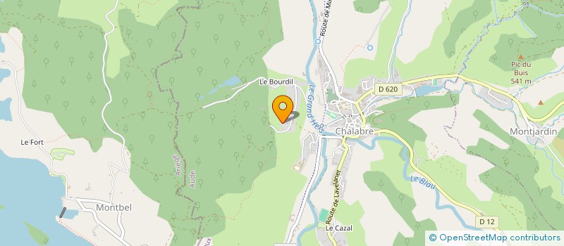 localisation de l'entreprise SCI F T S  CHALABRE