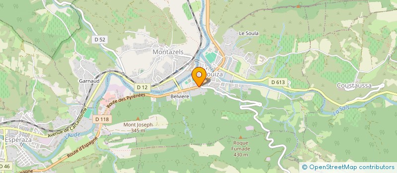 localisation de l'entreprise SCI F V  COUIZA