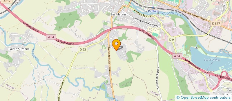 localisation de l'entreprise SCI F.V.B.A  ORTHEZ