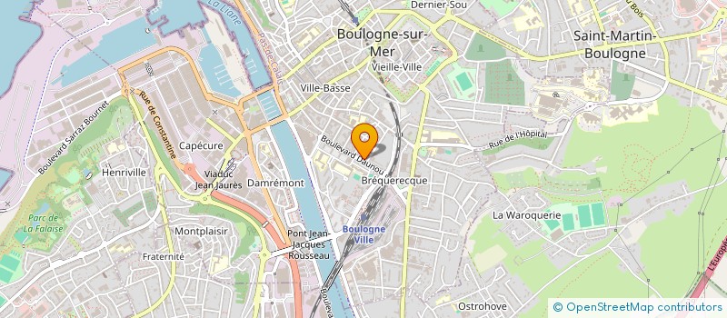 localisation de l'entreprise SCI F.V.W.  BOULOGNE-SUR-MER